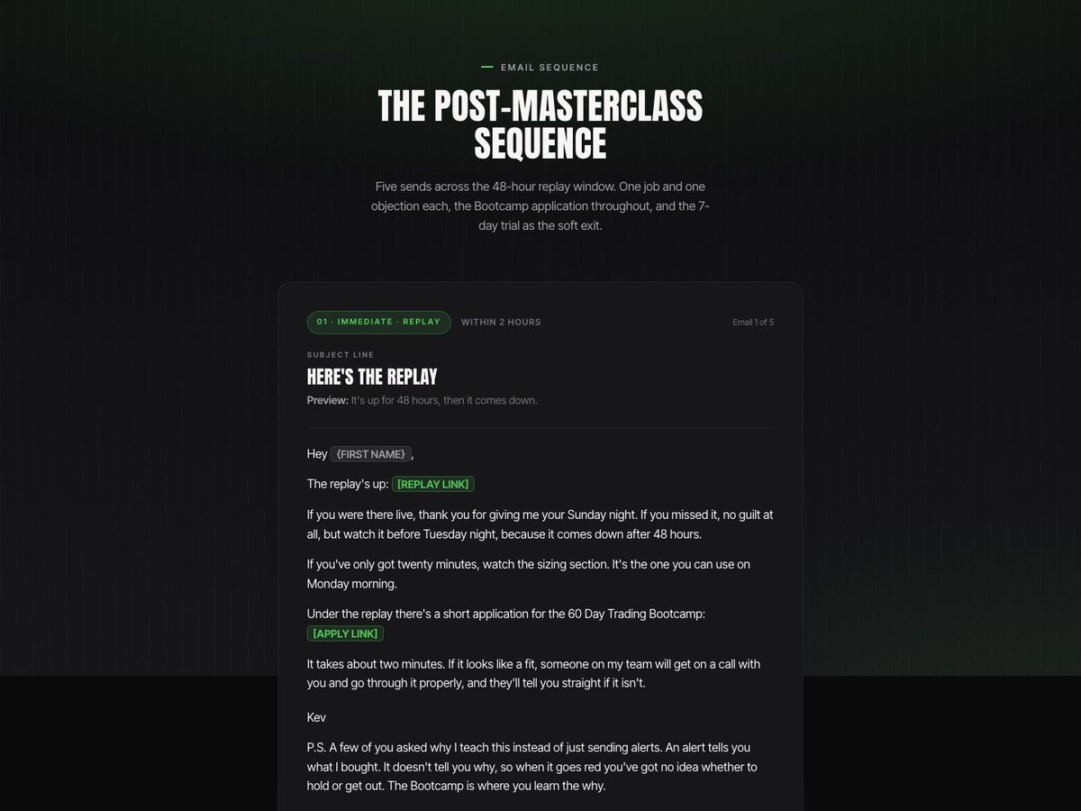 Post-masterclass sequence preview